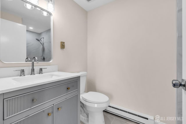 377-B Old Nassau Rd, Monroe, NJ 08831 - bathroom with baseboard heating and vanity