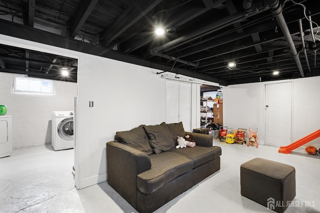 2903 Grasselli Ave, Linden, NJ 07036 - basement featuring separate washer and dryer