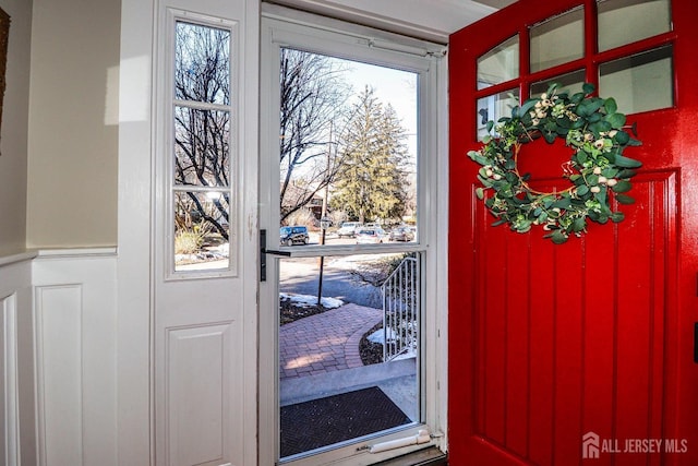 view of doorway to outside