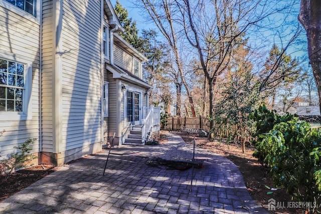 view of patio / terrace with fence