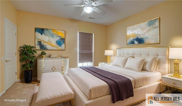 532 Waterside Blvd, Monroe, NJ 08831 - bedroom featuring baseboards and ceiling fan