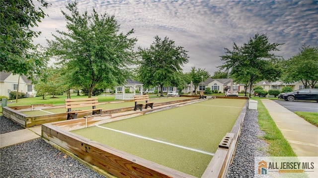 532 Waterside Blvd, Monroe, NJ 08831 - view of community featuring a bocce ball area and a residential view