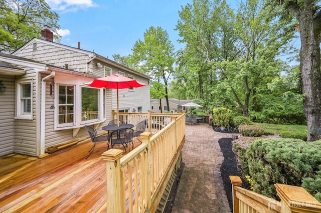 134 Devon Rd, Colonia, NJ 07067 - deck featuring outdoor dining space