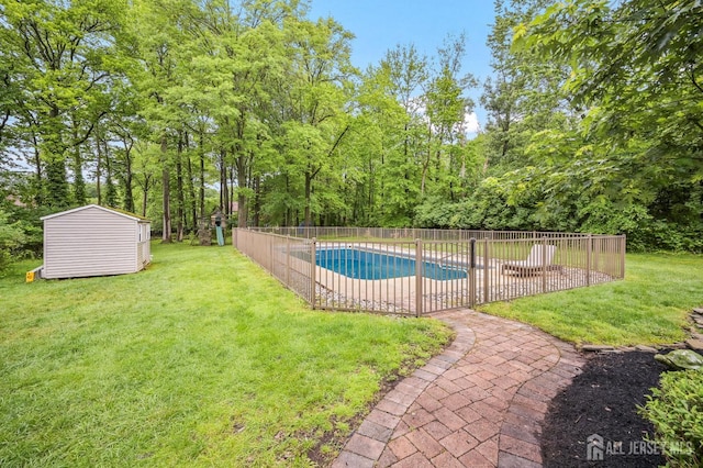 134 Devon Rd, Colonia, NJ 07067 - view of pool with a shed