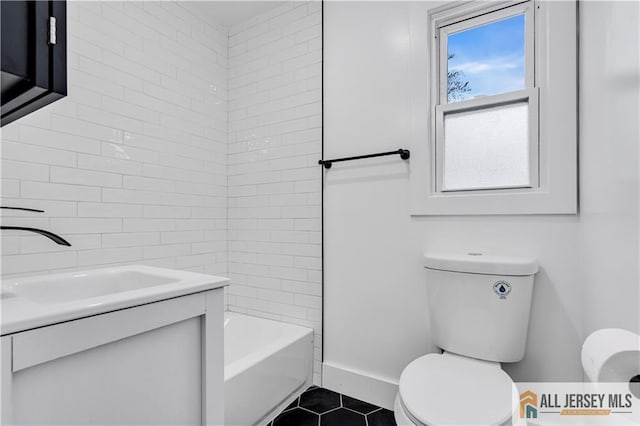 99 Crestview Rd, Fords, NJ 08863 - full bath with vanity and tile patterned floors