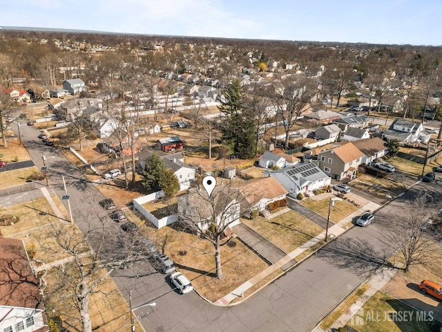 bird's eye view featuring a residential view