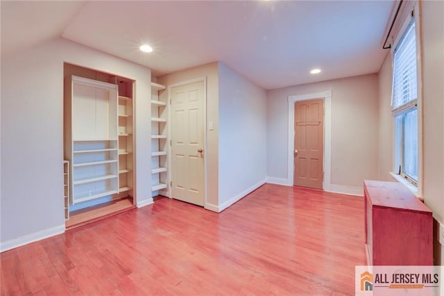 interior space featuring wood-type flooring