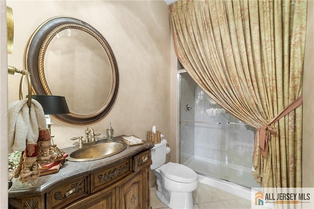 8 Tamarack Rd, Monroe, NJ 08831 - bathroom featuring vanity, tile patterned flooring, and a stall shower