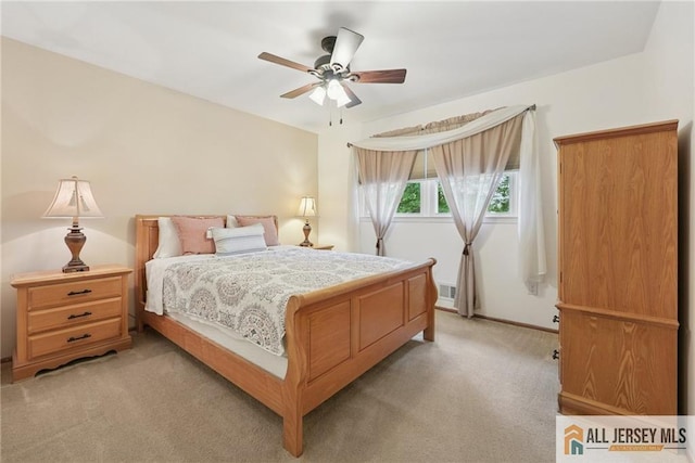 39 Evergreen Ter, Monroe, NJ 08831 - bedroom featuring light carpet and ceiling fan