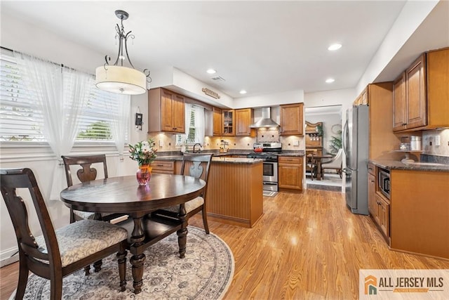39 Evergreen Ter, Monroe, NJ 08831 - dining area featuring plenty of natural light, light wood-style flooring, and recessed lighting