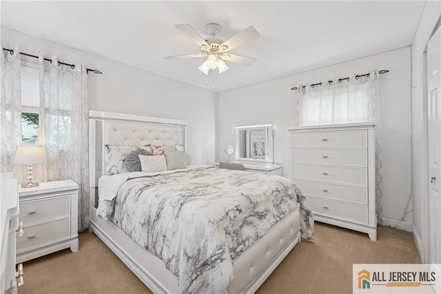 39 Evergreen Ter, Monroe, NJ 08831 - carpeted bedroom with a ceiling fan