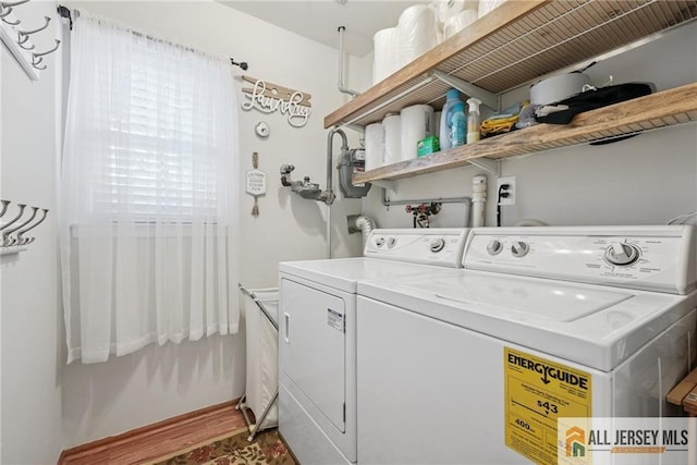 39 Evergreen Ter, Monroe, NJ 08831 - laundry area with washer and dryer