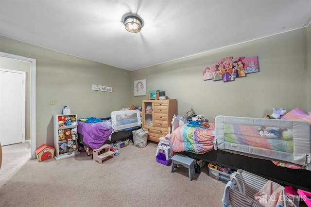 bedroom with carpet