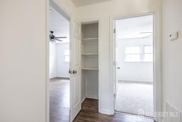 20 Wick Dr, Fords, NJ 08863 - corridor featuring baseboards and dark wood-type flooring