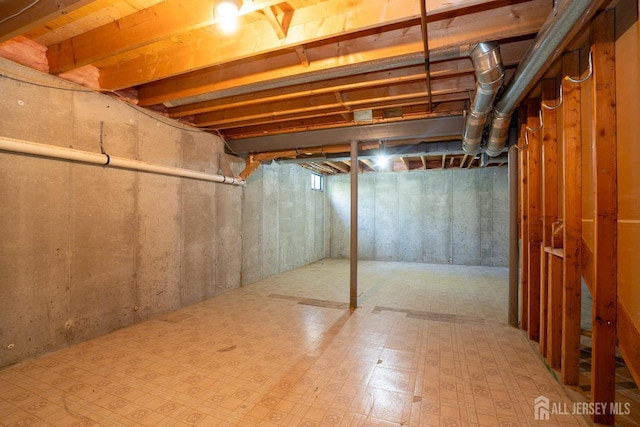 23 Heather Ct, Plainsboro, NJ 08536 - unfinished basement featuring tile patterned floors