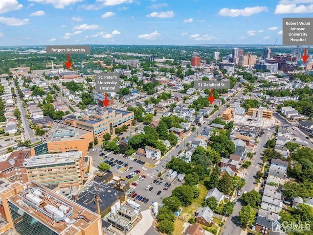 51 Delafield St, New Brunswick, NJ 08901 - aerial overview of property's location