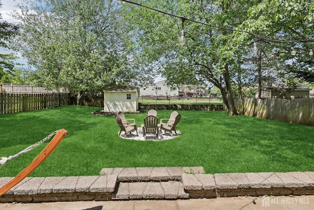 54 Morningside Rd, Colonia, NJ 07067 - view of yard with a fire pit