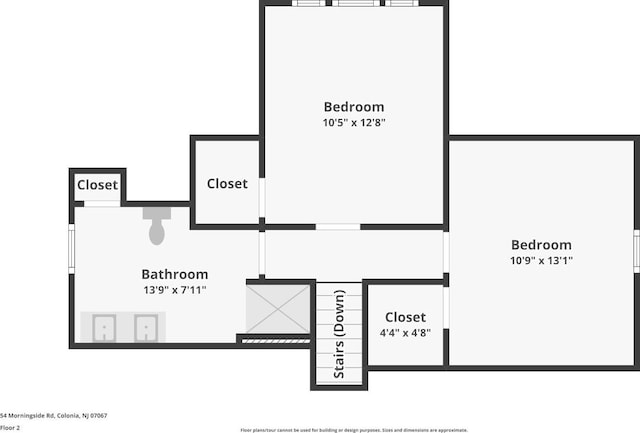 54 Morningside Rd, Colonia, NJ 07067 - room layout