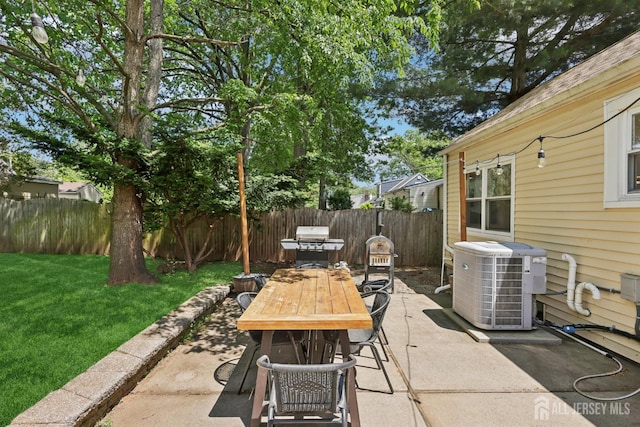 54 Morningside Rd, Colonia, NJ 07067 - view of patio / terrace with cooling unit, outdoor dining area, and a grill