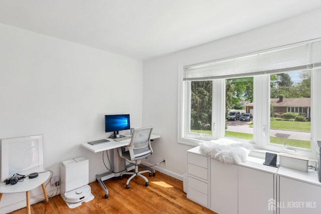 54 Morningside Rd, Colonia, NJ 07067 - office area featuring light wood-style floors and baseboards