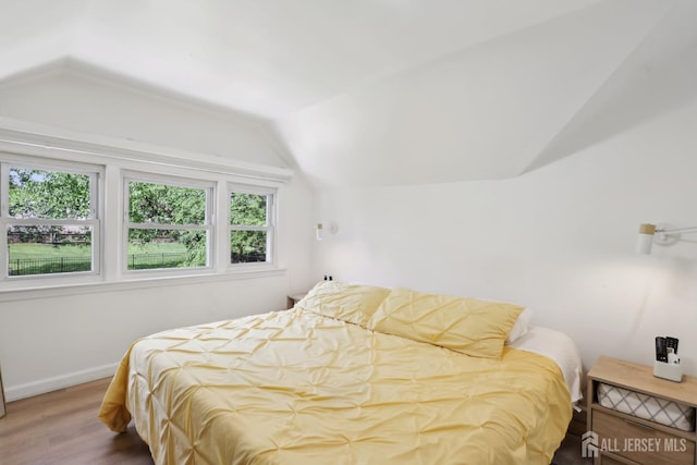 54 Morningside Rd, Colonia, NJ 07067 - bedroom featuring vaulted ceiling, wood finished floors, and baseboards