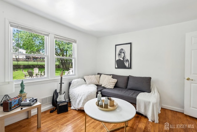 54 Morningside Rd, Colonia, NJ 07067 - living room featuring wood finished floors and baseboards