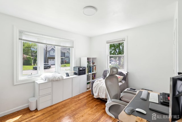 54 Morningside Rd, Colonia, NJ 07067 - home office featuring light wood-style flooring