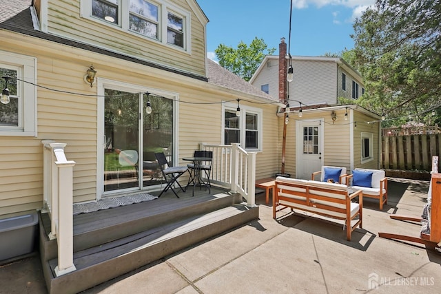 54 Morningside Rd, Colonia, NJ 07067 - view of patio / terrace with an outdoor hangout area and a wooden deck