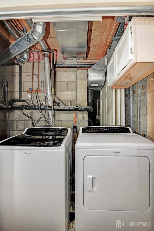 40 Forest Garden Dr, Old Bridge, NJ 07747 - laundry area featuring washing machine and dryer