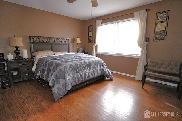 54 Highview Dr, Woodbridge Proper, NJ 07095 - bedroom with wood finished floors and ceiling fan