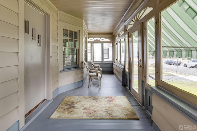 view of sunroom / solarium