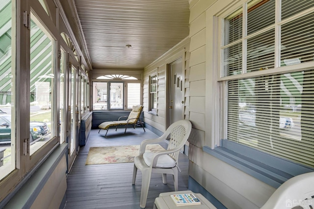 view of sunroom / solarium