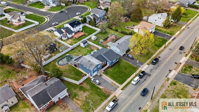 drone / aerial view featuring a residential view