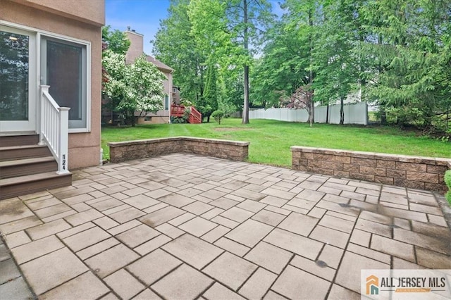 124 Kingsland Cir S, Brunswick, NJ 08852 - view of patio / terrace with entry steps