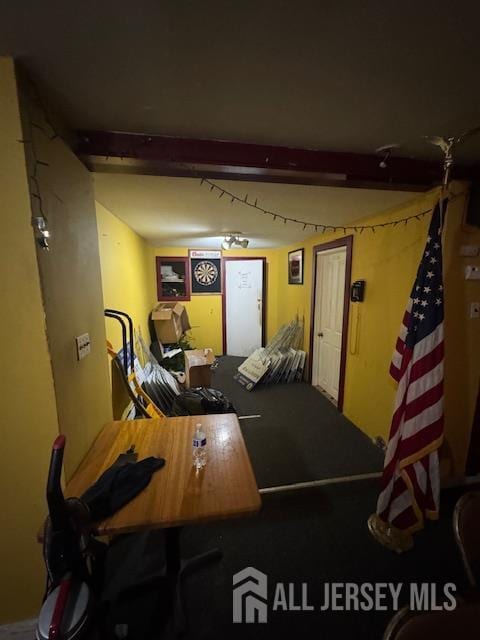 17 Grant St, Dover, NJ 07801 - home office with beamed ceiling
