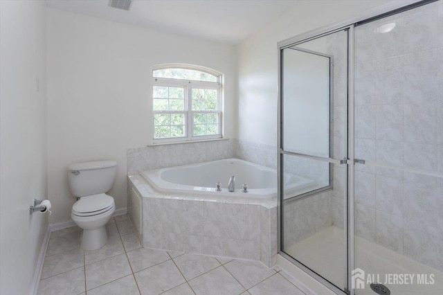 3 Rozalyn Ln, Old Bridge, NJ 08879 - bathroom featuring tile patterned floors, a bath, and a stall shower