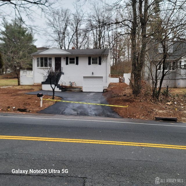 view of front of house featuring a garage