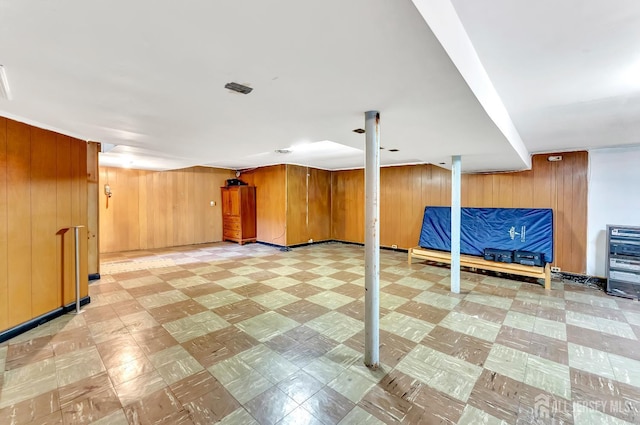 77 Manhattan Ave, Avenel, NJ 07001 - finished below grade area with light flooring and wood walls