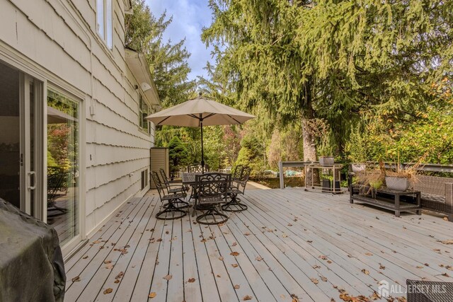 view of wooden terrace