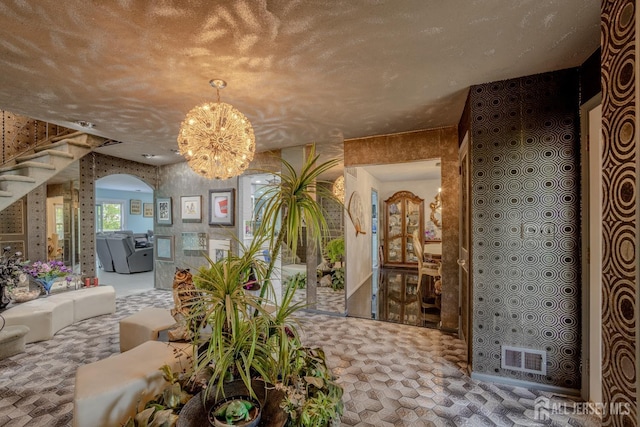 lobby featuring stairway