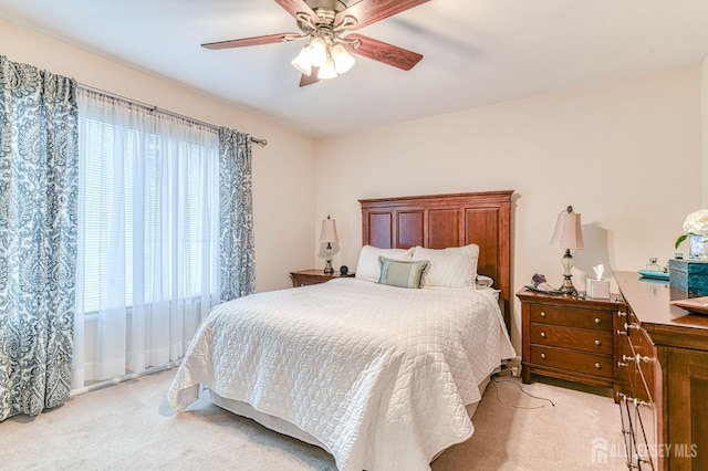 16 Jeanette Ct Unit 293, Jamesburg, NJ 08831 - bedroom with light colored carpet and a ceiling fan