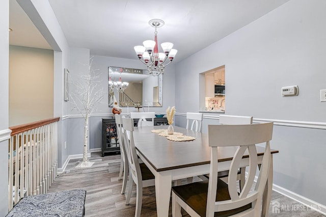 16 Jeanette Ct Unit 293, Jamesburg, NJ 08831 - dining area featuring a chandelier and light wood-style floors