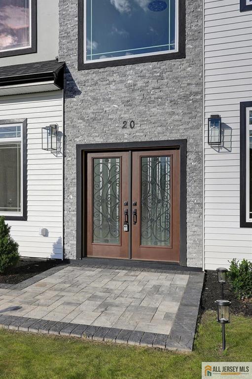 view of exterior entry with french doors