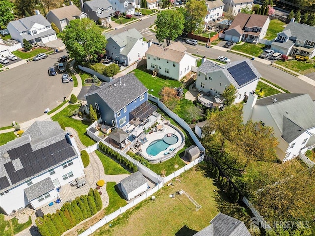 birds eye view of property featuring a residential view