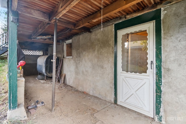 view of horse barn