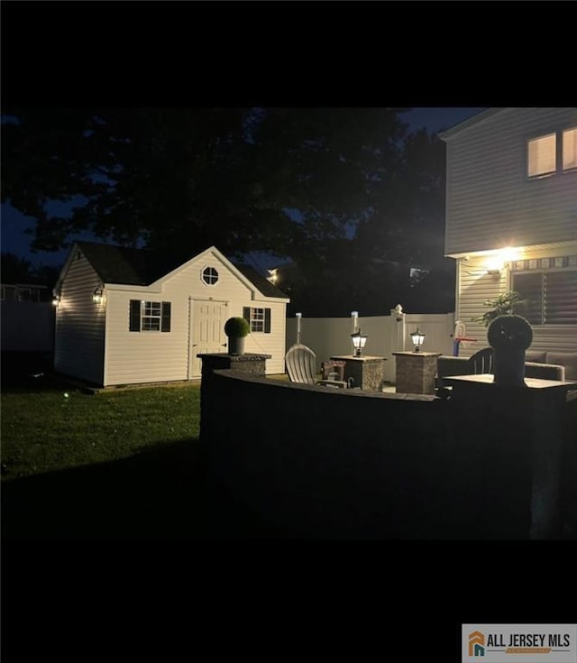 10 Buttonwood Dr, Old Bridge, NJ 08857 - view of yard at twilight