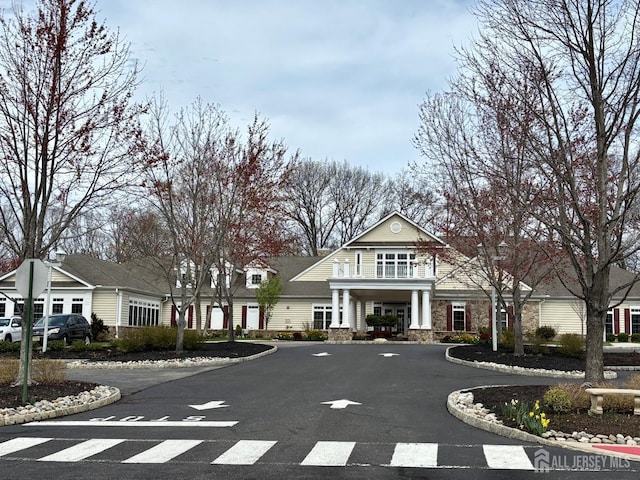 view of road with curbs