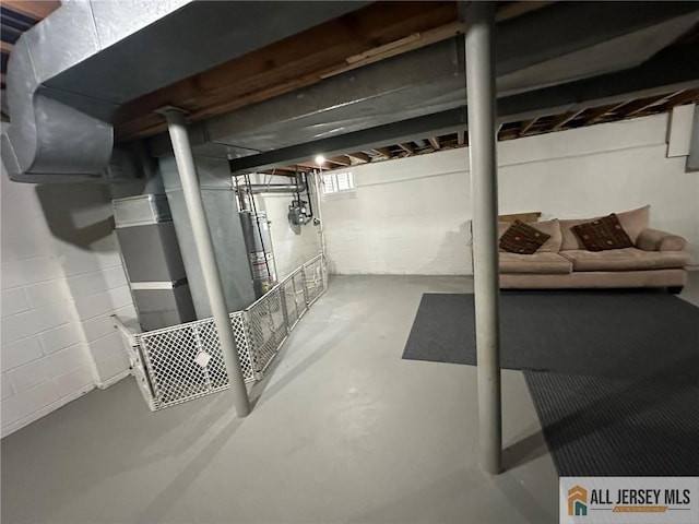 3205 Hana Rd, Edison, NJ 08817 - basement with gas meter