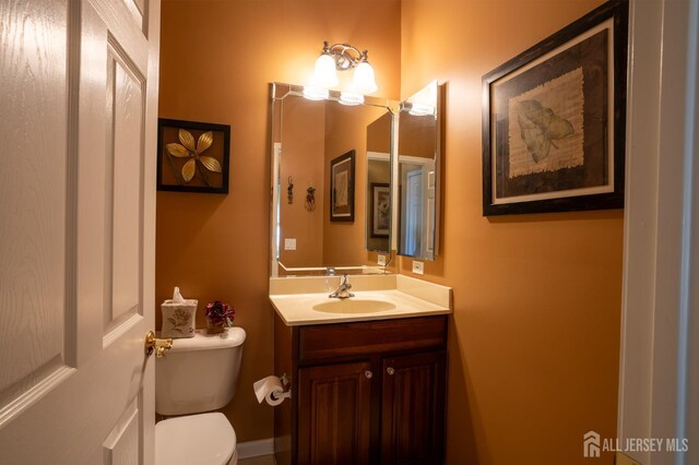 263 Valencia Dr, Monroe, NJ 08831 - half bath featuring toilet and vanity