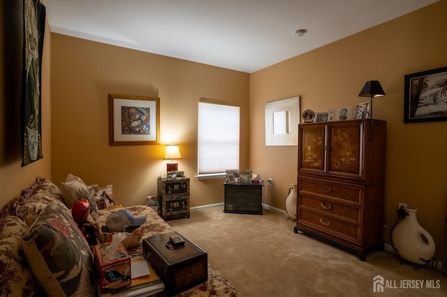 263 Valencia Dr, Monroe, NJ 08831 - living area featuring carpet floors and baseboards
